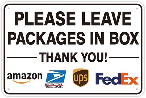 Amazon.com : Please Leave Packages and Deliveries Here Sign，Self ...