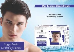 Woodsman London Men Bleach Cream with Oxygen Powder For Extra Whitening ...