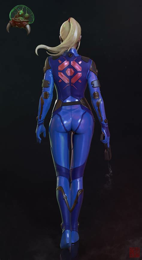 ArtStation - Samus Aran Zero Suit | Metroid , Allan Lee | Samus aran ...