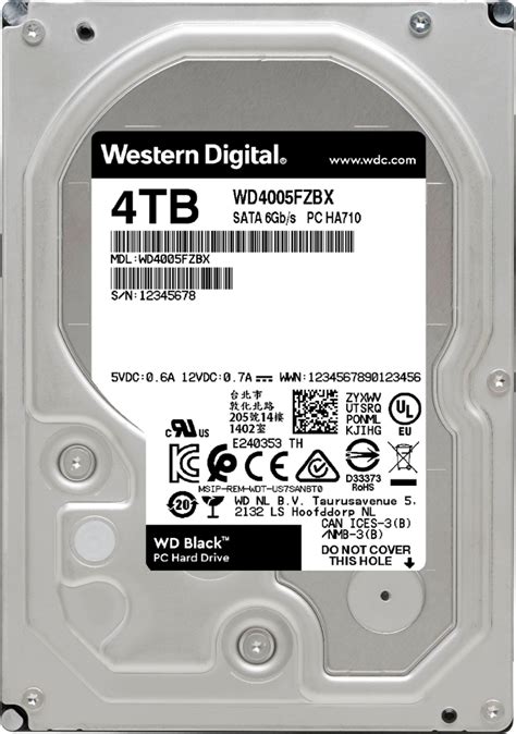 Customer Reviews: WD BLACK 4TB Gaming Internal Hard Drive WD4005FZBX ...