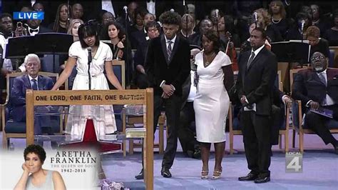 Aretha Franklin’s grandchildren, niece, nephew speak at funeral service ...
