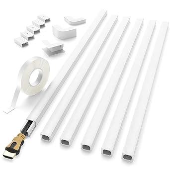 Serplex 6Pcs Cord Hider Cable Covers for Wall