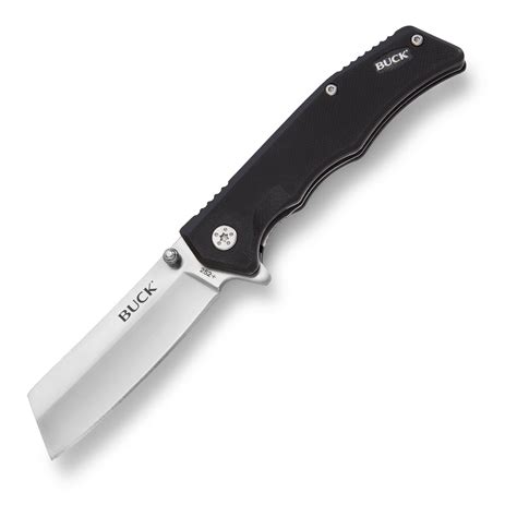 Buck Knives 252 Trunk Folding Liner Lock Pocket Knife Cleaver Blade (Black) - Walmart.com