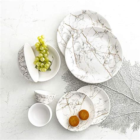 Home Centre Oasis Victor White Marble 20-Piece Dinner Set – Home Decor Lo