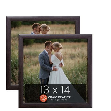 Craig Frames 13 x 14 inch Picture Frame Brazilian Walnut Brown, Set of ...