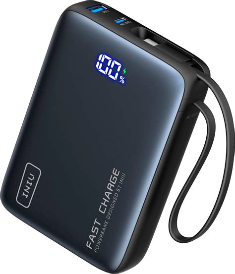 Customer Reviews: INIU Pocket Power 20K Portable Power Bank with Built-In USB-C Cable (IN&OUT ...