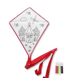 TLISMI Diamond Shape DIY Beautiful Home Graffiti Coloring Kite ...