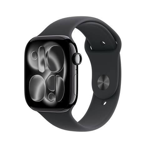 Apple Watch Series 11 GPS + Cellular 46mm Jet Black Aluminium Case with ...