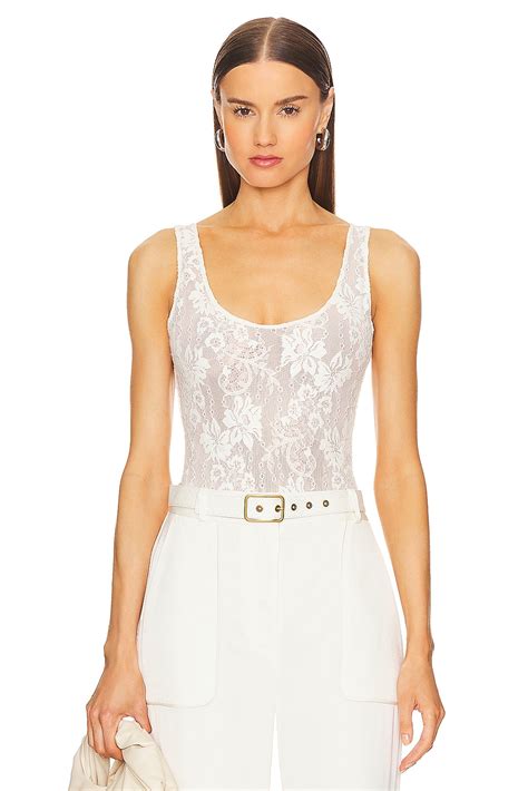 Zimmermann Lace Bodysuit in Cream | REVOLVE