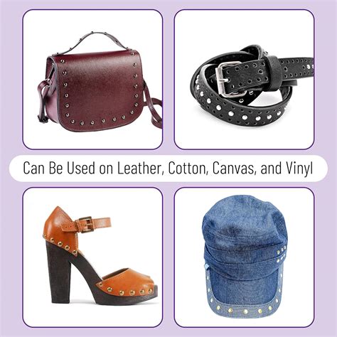 Buy UNCO- Leather Rivets Kit, 4 Colors, 2 Sizes, 240 pcs, Tubular Metal ...