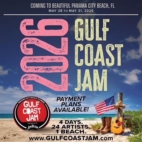 Buy Tickets to Gulf Coast Jam 2026 in Panama City Beach on May 28, 2026 - May 31,2026