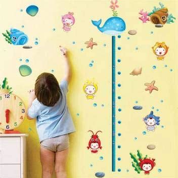 Cartoon-Whale-and-pals-Height-Chart Wall Stickers : Amazon.in: Home ...