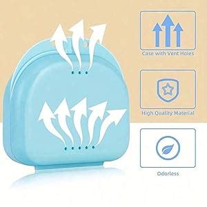 MIDHASH Orthodontic Retainer/Aligner Case/Box/Mouth Guard and Denture ...