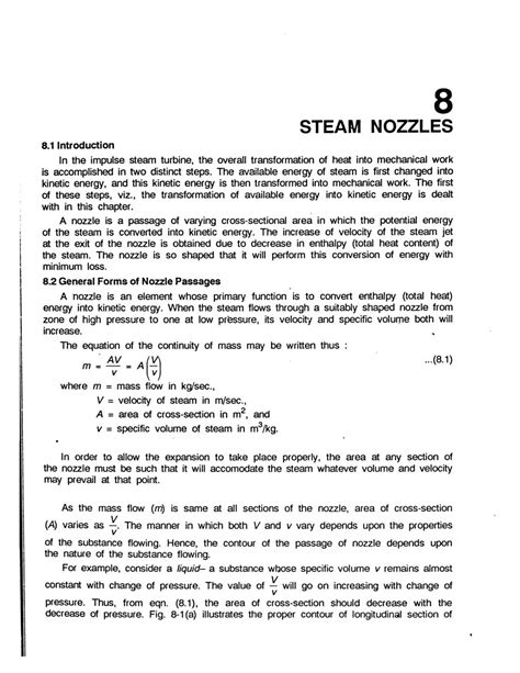 Heat Engines Vol 2 Chapter 8 RS - 8 STEAM NOZZLES 8 Introduction In the ...