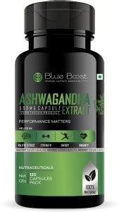 BLUE BOOST ASHWAGANDHA 500MG Capsules For Immunity booster,Relieve ...