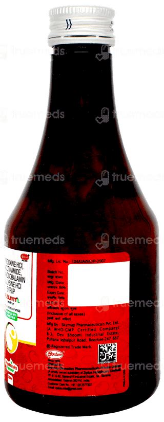 Plexavit L Syrup 200 Ml - Uses, Side Effects, Dosage, Price | Truemeds