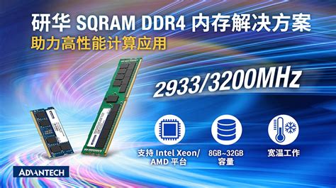 研华 SQRAM DDR4 3200/2933 内存解决方案,助力高性能计算应用|DDR4|内存_新浪科技_新浪网