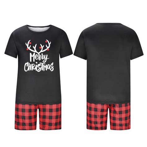 Awdenio Men Christmas Pajamas For Family Xmas Matching Sets Short ...