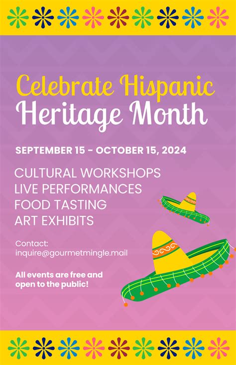 Hispanic Heritage Month Posters Free Printable
