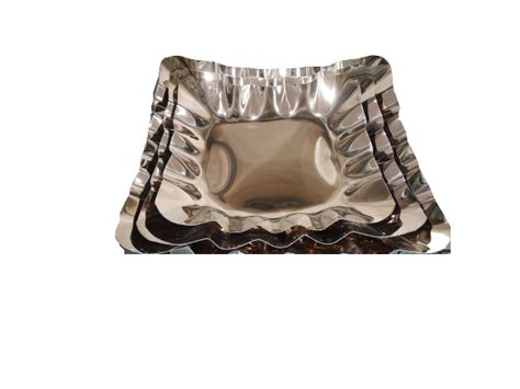 Rose Gold Finish Square Decorative Platter, Stainless Steel – JS Hotelware