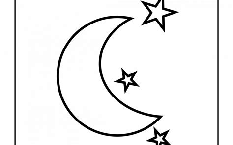 Moon And Stars Coloring Pages Printable - Printable Word Searches
