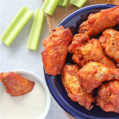 Tyson Frozen Chicken Wings in Air Fryer - wholelottaairfrying.com