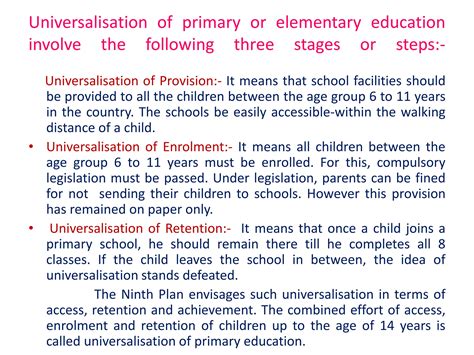 Elementary Education Meaning, Initiative and Strategies | PPT