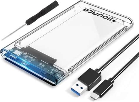 ZEBRONICS CSH01 2.5 SATA SSD Enclosure with Transparent case, Type C 3. ...