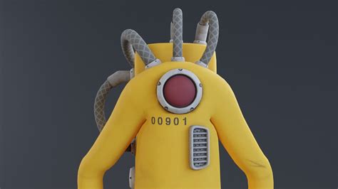 Monster inc - CDA agent 1 rigged 3D model rigged | CGTrader