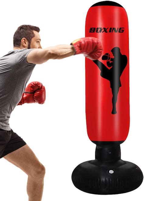 VENTDOUCE Freestanding Punching Bag, 67in Column Boxing Bag with Stand ...