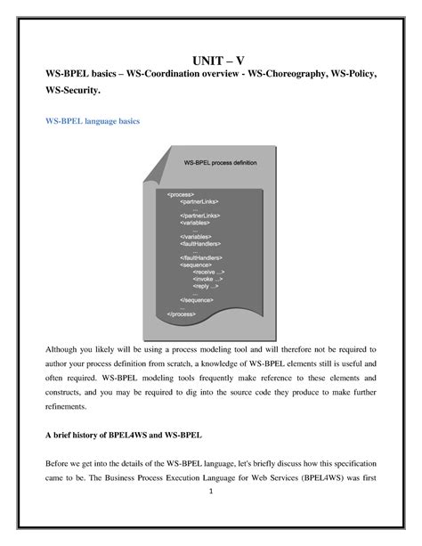 WSX(U5) - WS-BPEL basics – WS-Coordination overview - WS-Choreography ...