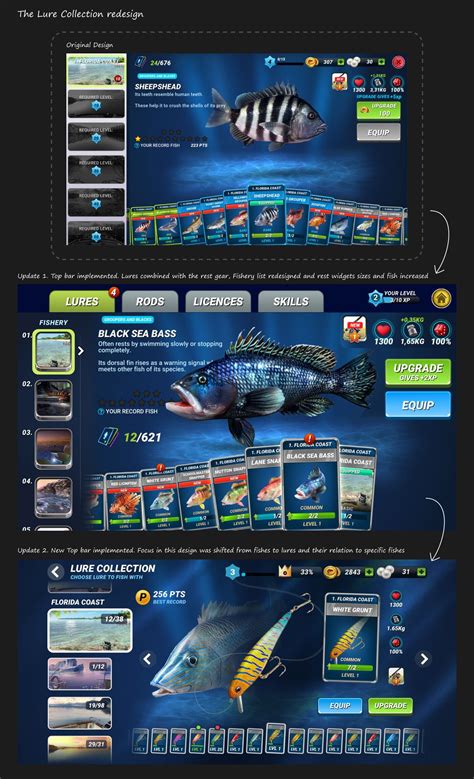 ArtStation - Fishing Clash. UI/UX/HUD Design | Whale games, Fishing ...