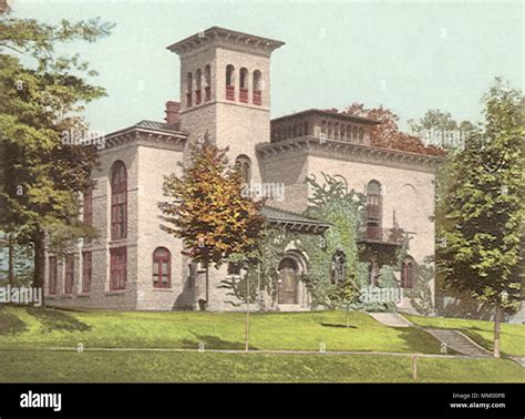 Amherst College Library. Amherst. 1910 Stock Photo - Alamy