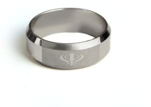 Waama Jewels Stainless Steel Sikh Khalsa Punjabi Khanda Symbol Ring for ...