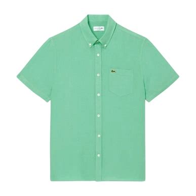 Buy Men Green Short Sleeved Linen Shirt Online at The Collective - 1118950