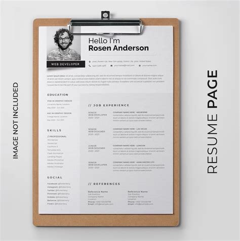 CV Curriculum Vitae | PSD Premium