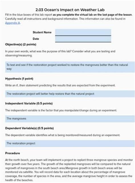 Data Table 1: Percentage of Mangrove Coverage Time Period Percentage of ...