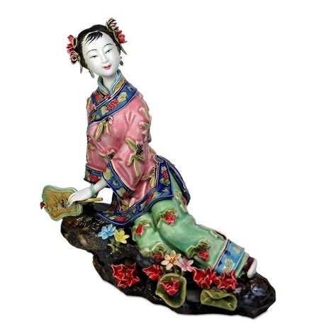 Aliexpress.com : Buy Antique Chinese Lady Ceramic Statue Xiari Pure ...