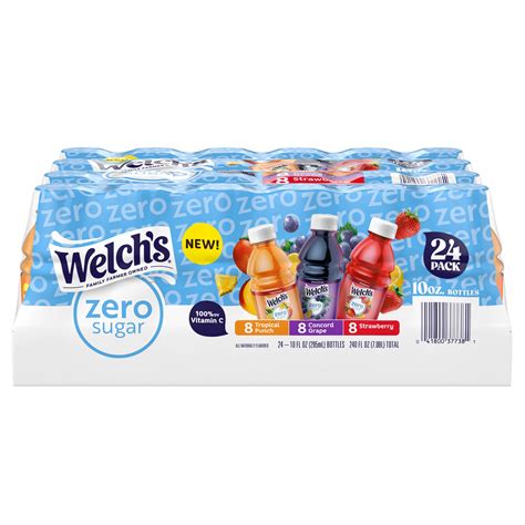 WELCH'S ZERO SUGAR VARIETY 24CT/10 FL OZ - $10.97 at Costco