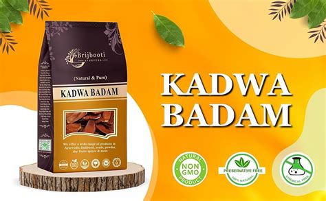BIRJU MAHAVIR Kadwa Badam - Bitter Almonds 400 Gr, dry : Amazon.in ...
