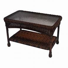 Wicker Coffee Table by Wicker Outdoor Coffee Table Hd90027 Ct Cf B The Home Depot Wicker Coffee Table