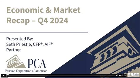 PCA Economic Outlook & Market Recap for the 4th Quarter 2024 - Pension Corporation of America