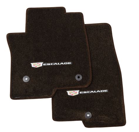 2021-2026 Cadillac Escalade Floor Mats Crest Cocoa Dark Brown Nice ...