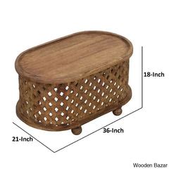 Neiges Solid Wood Coffee Table and Center Table | Wooden Bazar