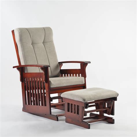 Oak Glider Rocker Chair Lot New Glider Rocking Chair With Green