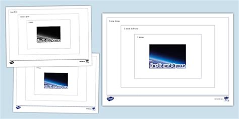 Earth and Space Topic Overview Writing Frame (teacher made)