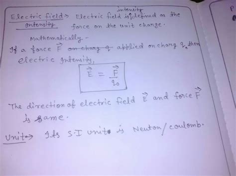 Electric Field Units