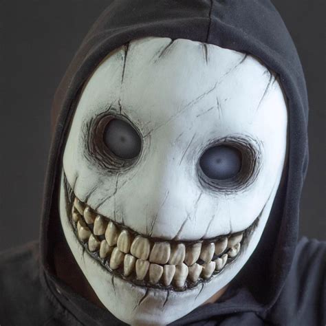 Smile Mask: Halloween Cosplay, Handmade Hard Plastic - Etsy | Scary ...