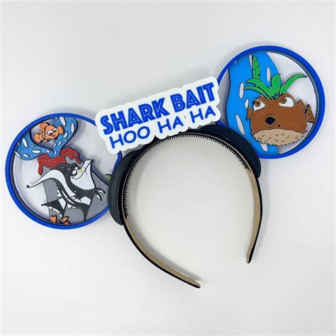 Shark Bait Hoo Ha Ha 3D Printed Mouse Ears - Etsy