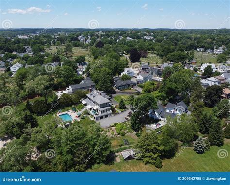 Beverly City Aerial View, Massachusetts, USA Stock Image - Image of ...